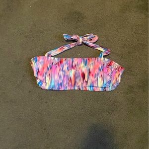 Multi colored bathing suit top